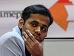 India's chess grandmaster Arjun Erigaisi. (AFP)