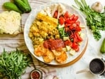 High-Protein Breakfast Platter For Healthy