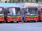 Mumbai, India. June 20, 2026 - Employees of the Brihanmumbai Electric Supply and Transport (BEST) undertaking continued their indefinite strike for the second consecutive day on Saturday. The strike disrupted bus services citywide, leaving thousands of commuters unable to reach their offices and destinations. Mumbai, India. June 20, 2026. (Photo by Raju Shinde/HT Photo) (Raju Shinde)