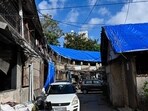 Mumbai, India. June 20, 2026 - View of the dilapidated and poor condition Daginawala building in the Mahim area. Mumbai, India. June 20, 2026. (Photo by Raju Shinde/HT Photo) (Raju Shinde)