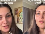 Woman shares her thoughts on public parks after returning to India.