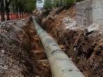 (Representative image) The network is planned to help meet rising non potable water demand through treated wastewater from the CETP and STP, reducing dependence on freshwater. (HT)