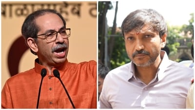 Dissident Shiv Sena (UBT) MP Omprakash Raje Nimbalkar on Sunday joined the Eknath Shinde-led Shiv Sena. (HT/PTI) Dissident Shiv Sena (UBT) MP Omprakash Raje Nimbalkar on Sunday joined the Eknath Shinde-led Shiv Sena. (HT/PTI)