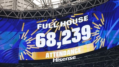 It was full house at the Mercedes Benz Stadium in Atlanta with 68,238 spectators at the venue to catch Spain against Saudi Arabia (IMAGN IMAGES via Reuters)