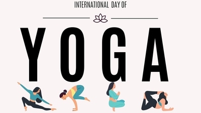 International Day of Yoga 2026: Wish your loved ones balance, health, and inner peace with these Yoga Day messages. (Canva) International Day of Yoga 2026: Wish your loved ones balance, health, and inner peace with these Yoga Day messages. (Canva)