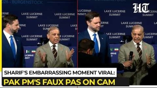 Pakistan PM Shehbaz Sharif's embarrassing moment in Switzerland