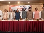 BJP national president Nitin Nabin told party workers to stop discussing alliances. During a meeting in Ludhiana, he asked them to avoid talking about any partnership with the SAD or other parties. (HT Photo) BJP national president Nitin Nabin told party workers to stop discussing alliances. During a meeting in Ludhiana, he asked them to avoid talking about any partnership with the SAD or other parties. (HT Photo)