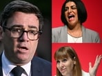 Among the frontrunners to succeed Keir Starmer are former Labour leader Ed Miliband (top left), Tony Blair-backed Home Secretary Shabana Mahmood (top right), effective communicator Wes Streeting (lower left), soft-left favourite Angela Rayner (lower right) and the popular Andy Burnham (centre), whose recent by-election victory has strengthened his position in the race for 10 Downing Street.