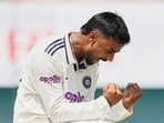 Manav Suthar picked up his maiden five-fer in County Cricket.