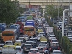 One of the recurring issues identified by the traffic police is the location of bus stops and queue shelters. (RAJ K RAJ /HT PHOTO)
