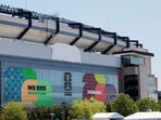 The Gillette Stadium, officially known as Boston Stadium during the 2026 FIFA World Cup, ahead of the FIFA World Cup in Foxborough, Massachusetts, U.S., June 3, 2026.   REUTERS/Brian Snyder 