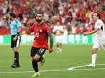 Liverpool star Mohamed Salah scored his first goal. (Getty Images via AFP)