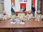 The Amritsar commissionerate police on Monday busted an extortion and robbery gang that was behind at least seven firing incidents in Amritsar, Tarn Taran and Ferozepur districts. (HT Photo)