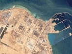 This satellite image from Planet Labs PBC shows the Ras Laffan industrial area in Qatar on March 6, 2026. (Planet Labs PBC via AP) (Planet Labs PBC via AP)