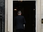 Keir Starmer, UK prime minister, returns inside 10 Downing Street, after announcing his resignation on Monday.