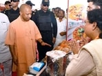 UP CM Yogi Adityanath at an event in Firozabad on June 22. (HT photo)