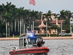 Members of the US Coast Guard guard the access point near US President Donald Trump's Mar-a-Lago resort. (Representational)