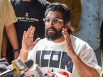 Allu Arjun was arrested in connection with the death of a woman in a stampede during his film's screening in Hyderabad. (PTI)