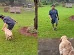 Sachin Tendulkar enjoys monsoon fun with pet dog