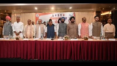 BJP national president Nitin Nabin told party workers to stop discussing alliances. During a meeting in Ludhiana, he asked them to avoid talking about any partnership with the SAD or other parties. (HT Photo) BJP national president Nitin Nabin told party workers to stop discussing alliances. During a meeting in Ludhiana, he asked them to avoid talking about any partnership with the SAD or other parties. (HT Photo)