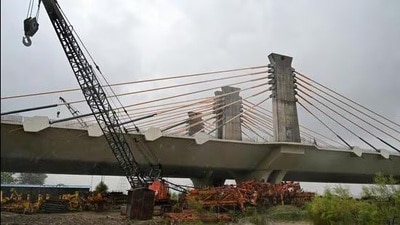 Officials aware of the matter said the flyover is expected to be opened to traffic by mid-July. (HT Archive) Officials aware of the matter said the flyover is expected to be opened to traffic by mid-July. (HT Archive)
