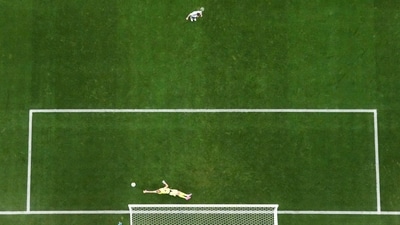 There was drama at the start of the match as Messi, looking to match Miroslav Klose, missed a penalty in the opening half. (REUTERS)