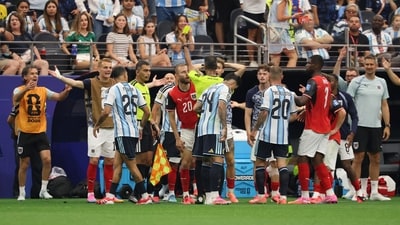 Austria showed far more resistance than Algeria did in Argentina's 3-0 opening win last week, especially in the opening half, but lacked the bite in the first three.&nbsp; (IMAGN IMAGES via Reuters)