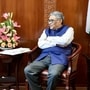 New Delhi, Jun 17 (ANI): West Bengal Finance Minister Swapan Dasgupta calls on Union Finance Minister Nirmala Sitharaman, in New Delhi on Wednesday. (@nsitharamanoffc X/ANI Photo)(@nsitharamanoffc)