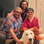 উজান গঙ্গোপাধ্য়ায়ের সঙ্গে কৌশিক ও চূর্ণী। 