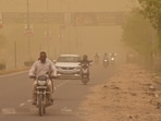 Dust storm hits Gurgaon as IMD predicts orange alert for rain, strong winds in Delhi-NCR.