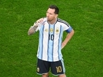 Argentina's Lionel Messi drinks water during a hydration break of the World Cup Group J soccer match between Argentina and Austria in Arlington, Texas, near Dallas, Monday, June 22, 2026. (AP Photo/Jessica Tobias)(AP Photo/Jessica Tobias)