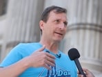 Rep. Dan Goldman expressed disappointment over being denied entry to a Brooklyn coffee shop amidst a politically charged primary election.