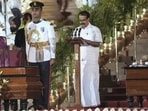 BJP leader George Kurian takes oath as minister at the swearing-in ceremony of the new Union government, at Rashtrapati Bhavan in New Delhi, Sunday, June 9, 2024. 