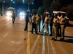 Police personnel at the Baddo-Patti toll plaza on the Hisar-Chandigarh highway near Barwala, where the crime took place, early on Tuesday. Police personnel at the Baddo-Patti toll plaza on the Hisar-Chandigarh highway near Barwala, where the crime took place, early on Tuesday.