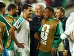 Algeria scored off two corner kicks in the second half to beat Jordon. 