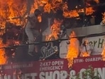 The inferno in Aliganj. (Sourced )