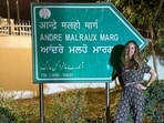 This week, his granddaughter Céline Malraux is in Delhi on her first visit to the country. The trip forms part of a series of commemorations marking André Malraux’s 50th death anniversary. (HT Photo)