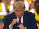 President Trump speaks at a rally-style event at a Mack Trucks facility in Pennsylvania,