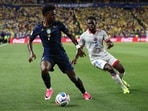 Vinicius Junior of Brazil controls the ball against during the FIFA World Cup 2026 at Philadelphia Stadium on June 19, 2026. (Getty Image)