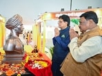 File: Union minister Piyush Goyal pays tribute to freedom fighter Bhagwan Birsa Munda with Union Minister for Tribal Affairs Jual Oram
File: Union minister Piyush Goyal pays tribute to freedom fighter Bhagwan Birsa Munda with Union Minister for Tribal Affairs Jual Oram