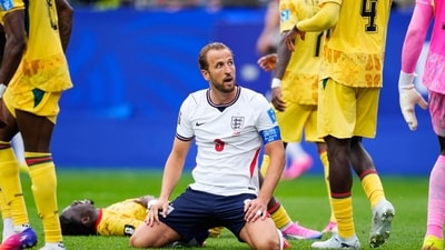 Harry Kane got a golden chance in the second half but failed to take it. (AP Photo/Petr David Josek) Harry Kane got a golden chance in the second half but failed to take it. (AP Photo/Petr David Josek)