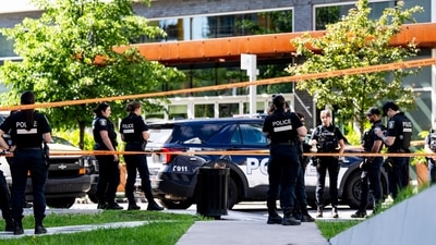 Montreal police work the scene of a shooting the day before, in Montreal on Tuesday, June 23. (Christopher Katsarov/The Canadia) Montreal police work the scene of a shooting the day before, in Montreal on Tuesday, June 23. (Christopher Katsarov/The Canadia)