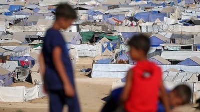 The UN commission said that Palestinian children were deliberately targeted and killed during the war. (AFP) The UN commission said that Palestinian children were deliberately targeted and killed during the war. (AFP)