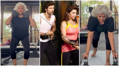 रितिक रोशन की मां ताकत बनाने और खुश रहने के लिए वर्कआउट करती हैं। रितिक रोशन की मां ताकत बनाने और खुश रहने के लिए वर्कआउट करती हैं।