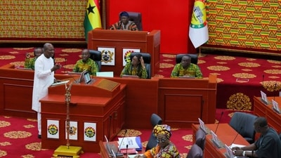 Ghana’s Parliament passed antigay legislation in May. Ghana’s Parliament passed antigay legislation in May.