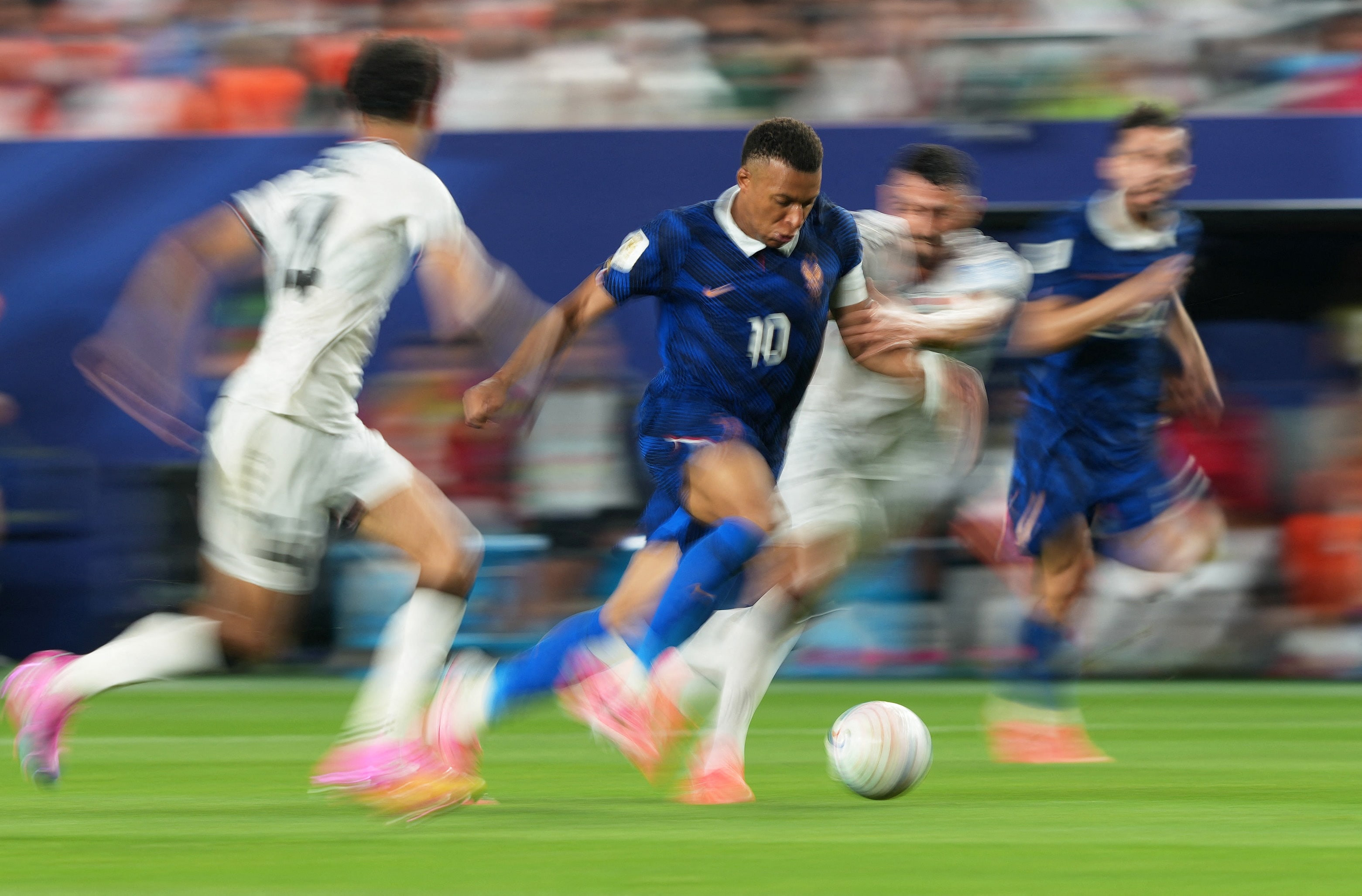 Kylian Mbappe has taken another FIFA World Cup by storm. (IMAGN IMAGES via Reuters)