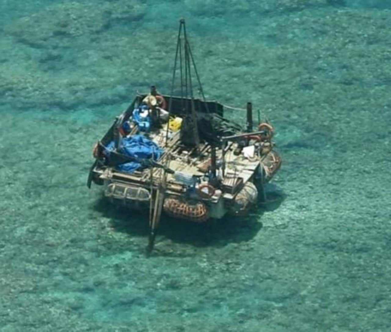 The Chinese platform in the South China Sea. The Chinese platform in the South China Sea.