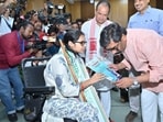 Chief Minister Hemant Soren during an event to distribute appointment letters in Ranchi on Wednesday. (HT Photo)
