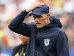 England manager Thomas Tuchel reacts during their Group L match against Ghana at FIFA World Cup 2026 on Wednesday. (Getty Images via AFP)