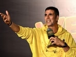 Akshay Kumar attends the promotion of his action-comedy film Welcome to the Jungle in Mumbai on June 23.

(Photo by Sujit JAISWAL / AFP)
